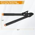 thumbnail image 1 of GEREMF-Garden Shears Tool Set 3 Pcs - Heavy Duty Lopper, Hedge Shears & Pruning Saw for Tree Branches, Hedges, Backyard & Fruit Trees, Carbon Steel Blades, 1 of 4