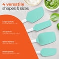 thumbnail image 1 of GEREMF-M KITCHEN Silicone Spatula Set - Heat Resistant & BPA Free - 4 Piece Nonstick Rubber Spatulas, Spoonula, Jar Scraper for Cooking, Baking, Mixing, Frosting - Dishwasher Safe Kitchen Utensils, 1 of 4