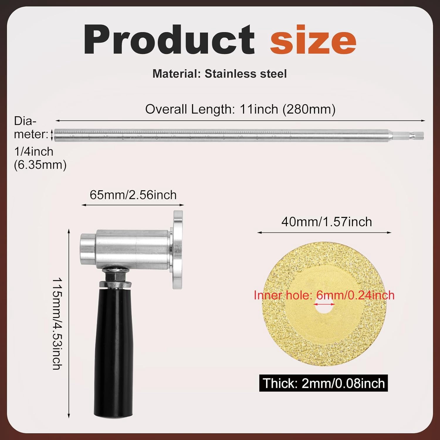 GEREMF-Pipe Inside Cutter for PVC Pipe with 1PC Diamond Grit Cutting ...