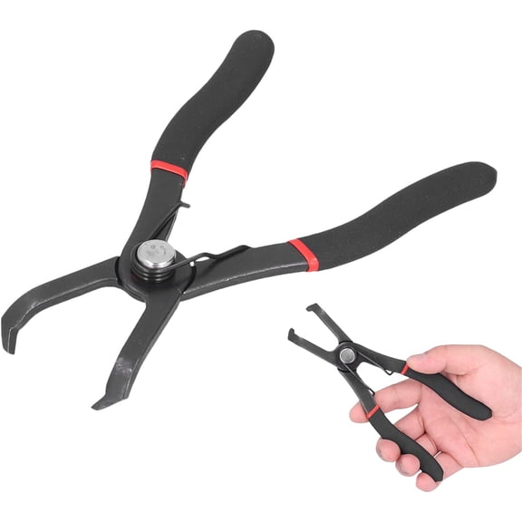 GEREMF-Push Pin Remover Tool, 30 Degrees Body Clip Removal Pliers Set and Plastic Fastener Remover Tool Snap Rings, Durability Safe Body Clip Removal Tool Rivet Puller for Car