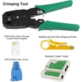 thumbnail image 1 of GEREMF-RJ45 Crimp Tool Kit Complete Cat5 Cat5e Cat6 Ethernet Crimper Set with Cable Tester, 1 of 4