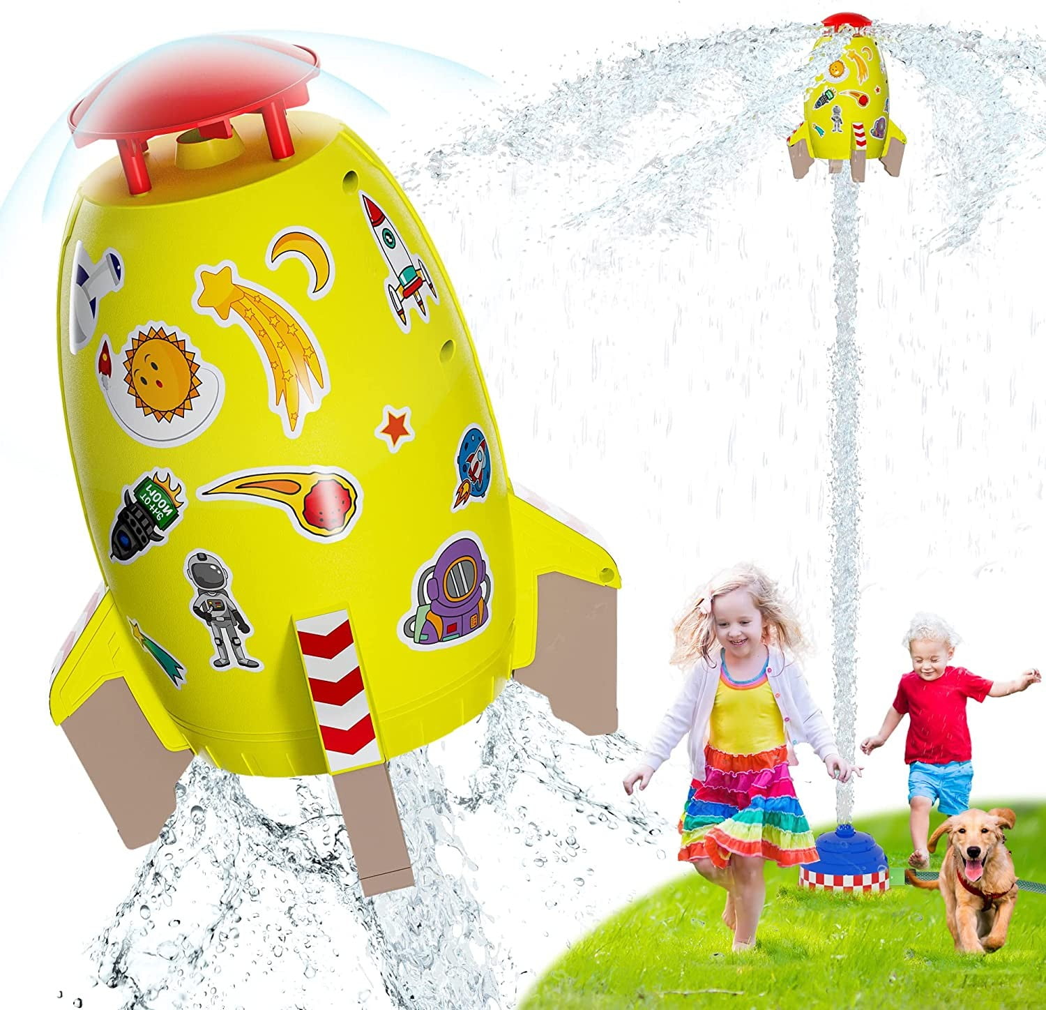 GERI Rocket Toys Rocket Launcher for Kids Outdoor Water Play Rocket ...