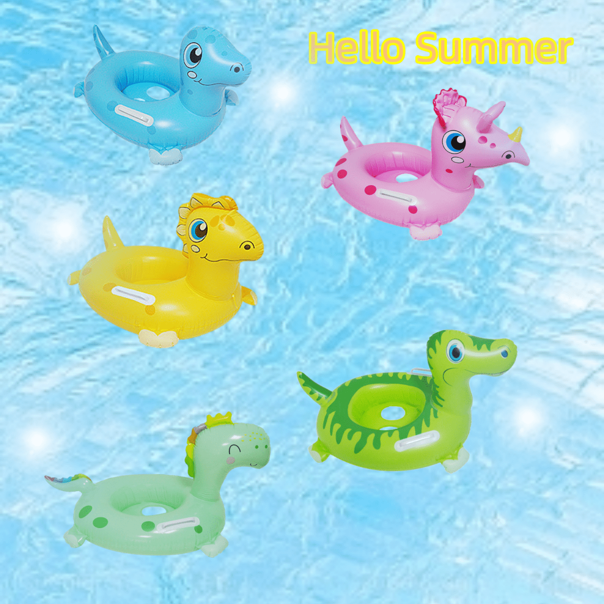 GERI Toddler Pool Floats, Kids Inflatable Floats Raft with Handle
