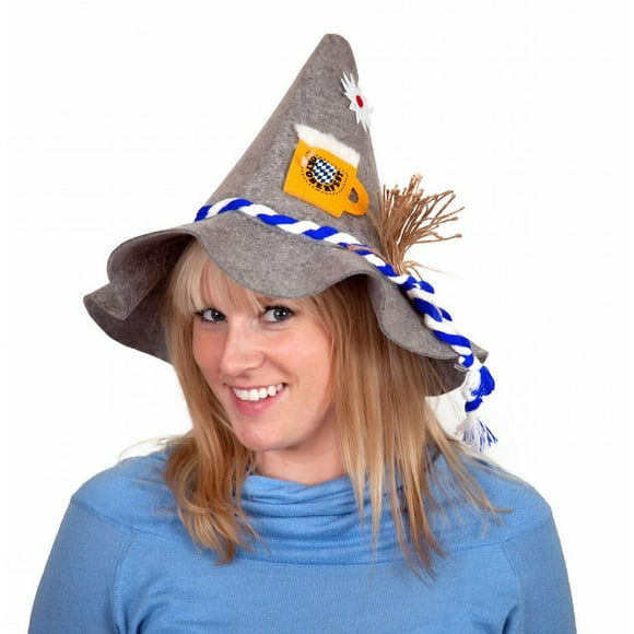 Oktoberfest "Farmer" Costume Polyester Hat with Braids | Bavarian