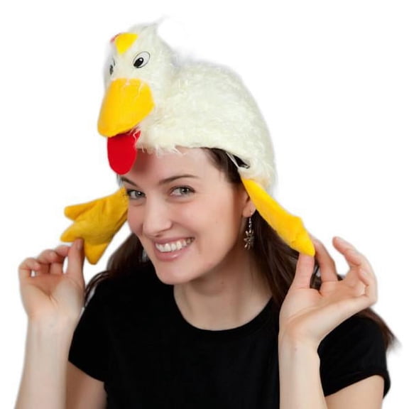 GERM Oktoberfest Multicolor Rooster Chicken Dance Party Hat| Polyester