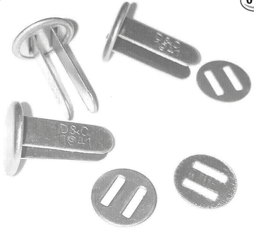 GERMAN HELMET SPLIT PINS AND WASHERS