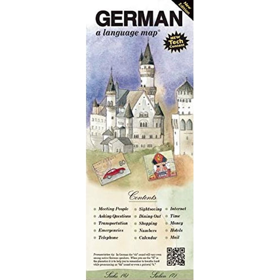Pre-Owned German a Language Map: Quick Reference Phrase Guide for Beginning and Advanced Use. Words and Phrases in English, German, and Phonetics for E (Paperback) 1931873801 9781931873802