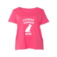thumbnail image 1 of GERMAN SHEPHERD MOM Womens Plus Size Scoopneck Tee, 1 of 1