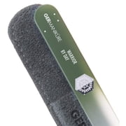 GERMANIKURE Czech Crystal Glass Nail File in Suede Leather Case - Warrior by Day - Professional Manicure & Pedicure Products for Smooth Easy Shaping of Natural Nails