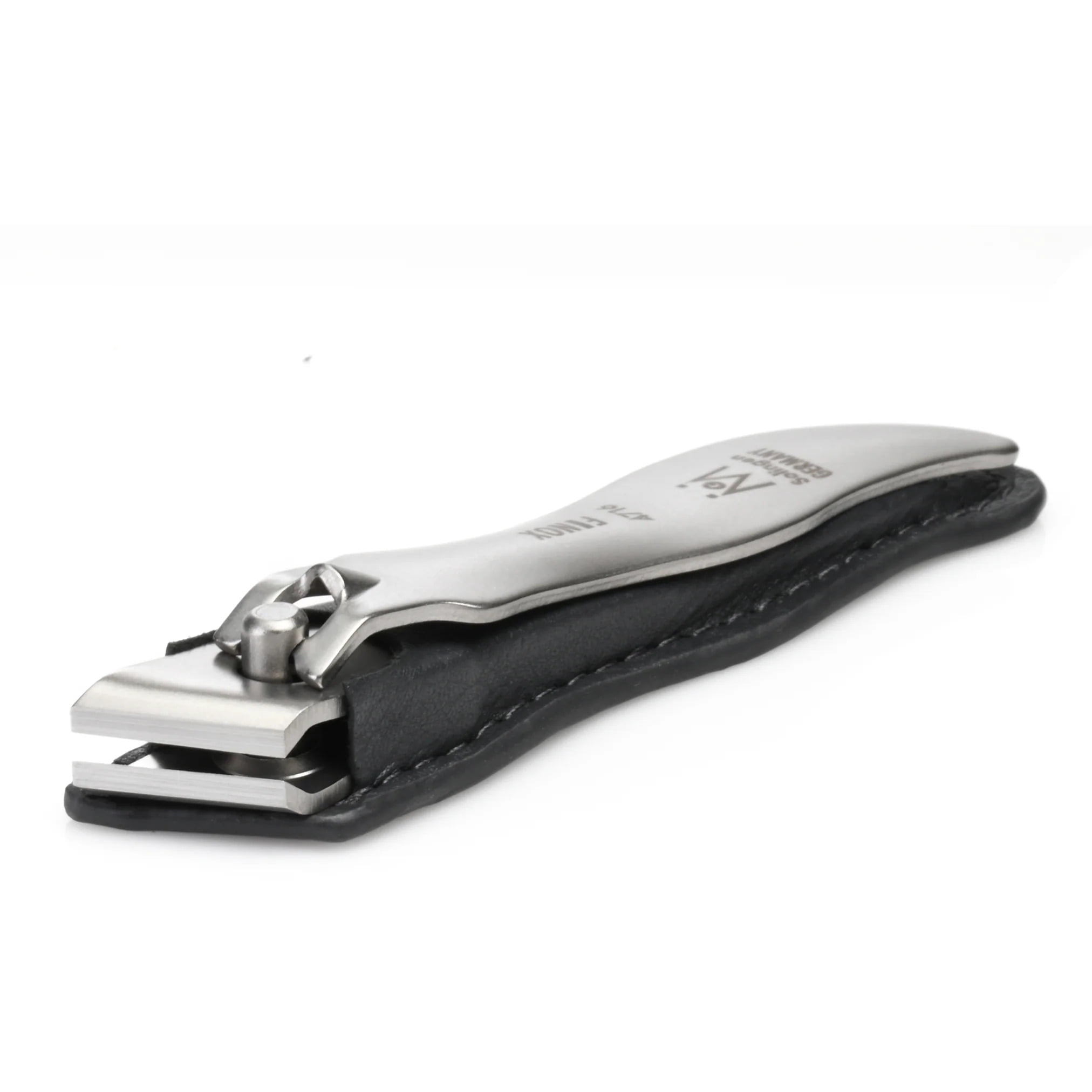 GERMANIKURE Economy Nail Clipper in Leather Case, Ethically Made in