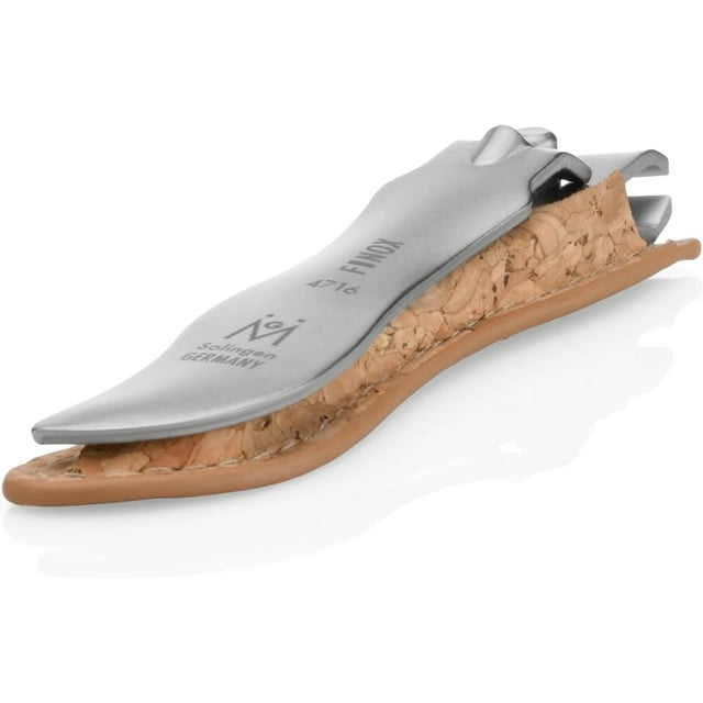 GERMANIKURE Economy Nail Clipper in Vegan Cork Case, Ethically Made in