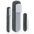 thumbnail image 1 of GERMANIKURE Gray Glass Nail File Set in Suede Cases- Ethically Made in Czech Republic - Professional Permanently Etched Fingernail File, Small Travel File, Cuticle Remover Stick, 1 of 8