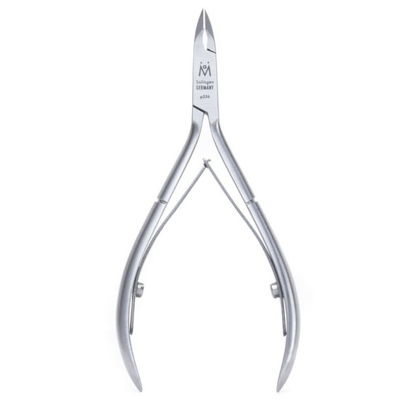 GERMANIKURE Luxury Cuticle Nipper in Leather Case, Double Sharpened, Ethically Made in Solingen Germany