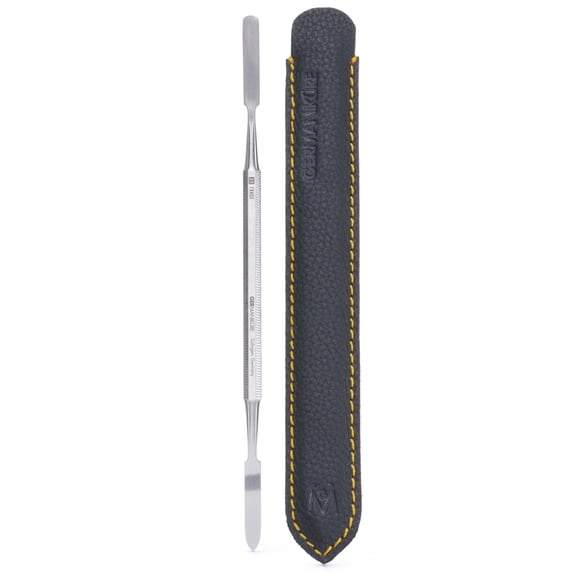 GERMANIKURE Nail Art Spatula Manicure Tool in Leather Case, Made in Solingen Germany