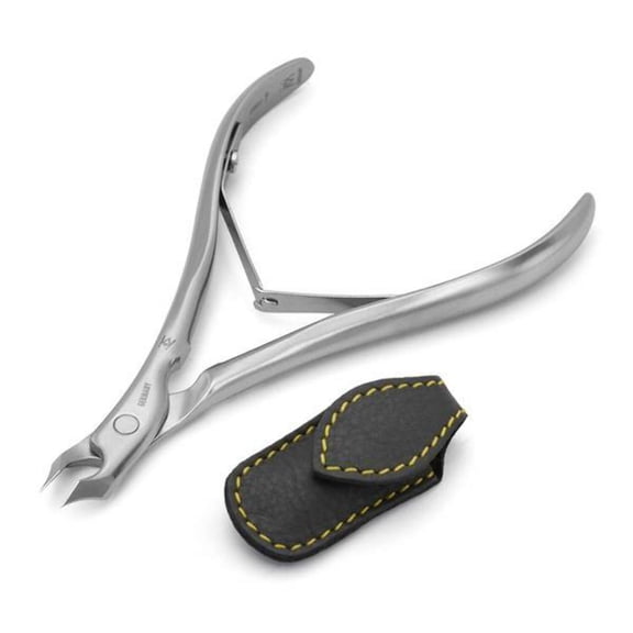 r145 - 5mm 1/2 Jaw Tower Point Cuticle Nippers FINOX Surgical Stainless Steel Cuticle Remover