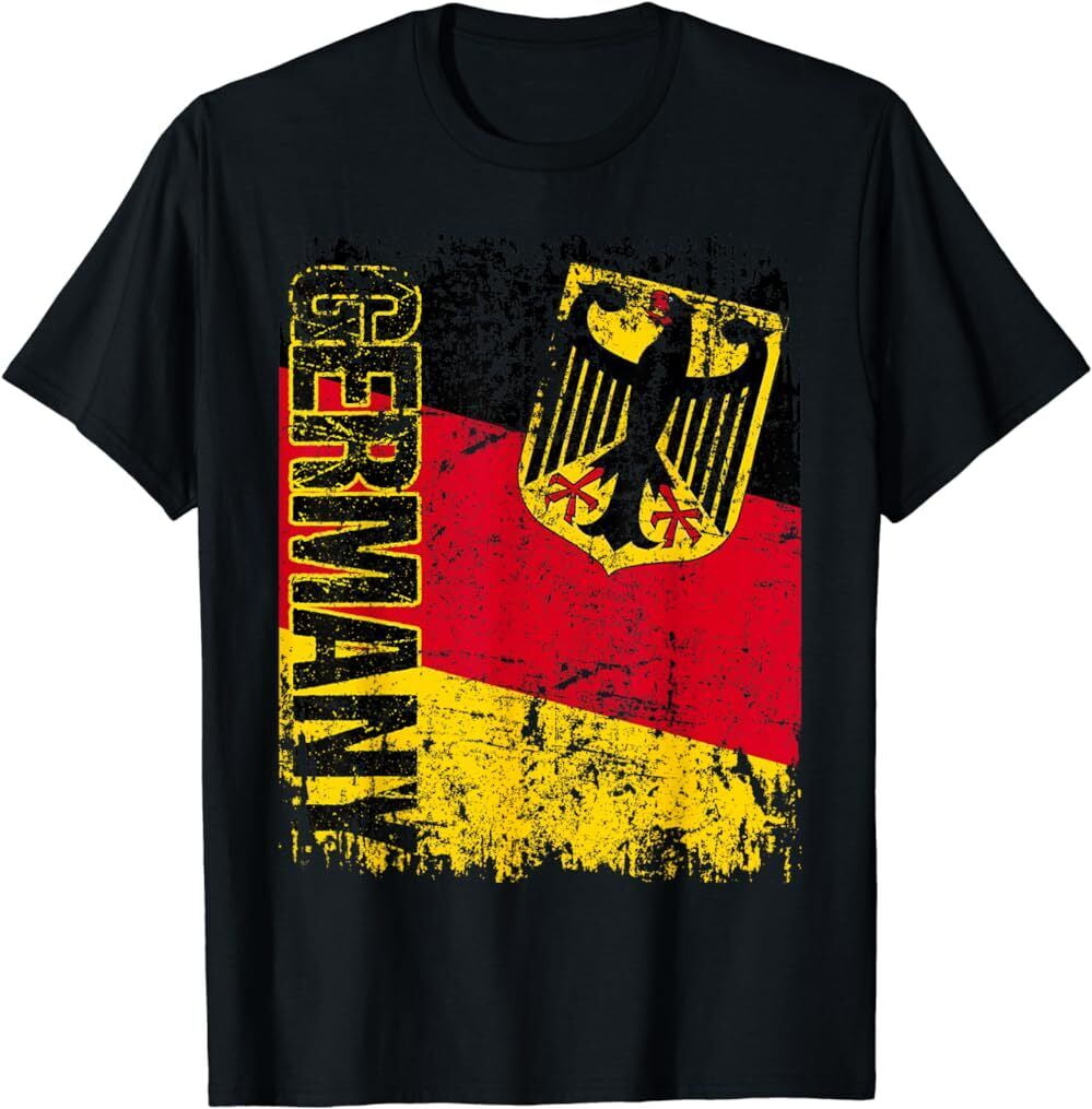 GERMANY Flag Vintage Distressed GERMANY TShirt, Euro 2024 Tees