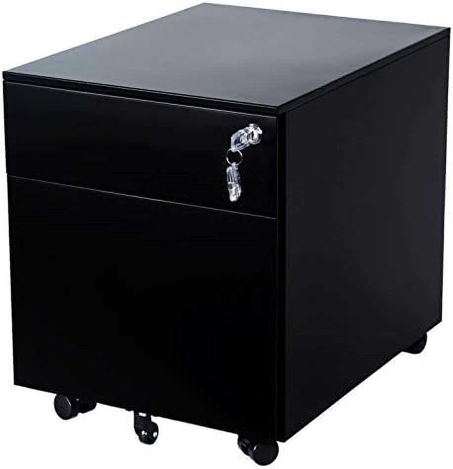 GEROBOOM 2Drawer Mobile Rolling File Under File with