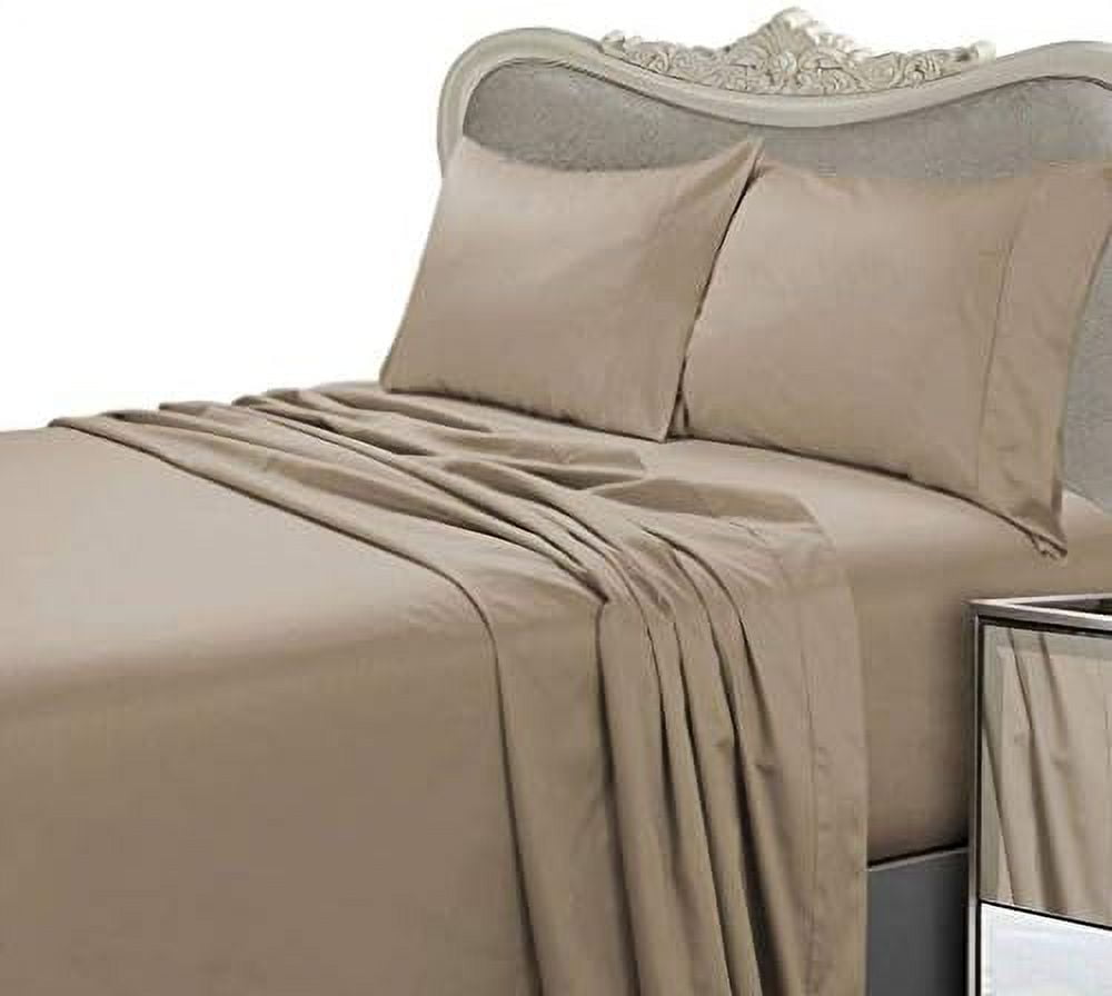 GEROBOOM 4 Piece Luxurious 1500 Thread Count Cal King Size Siberian