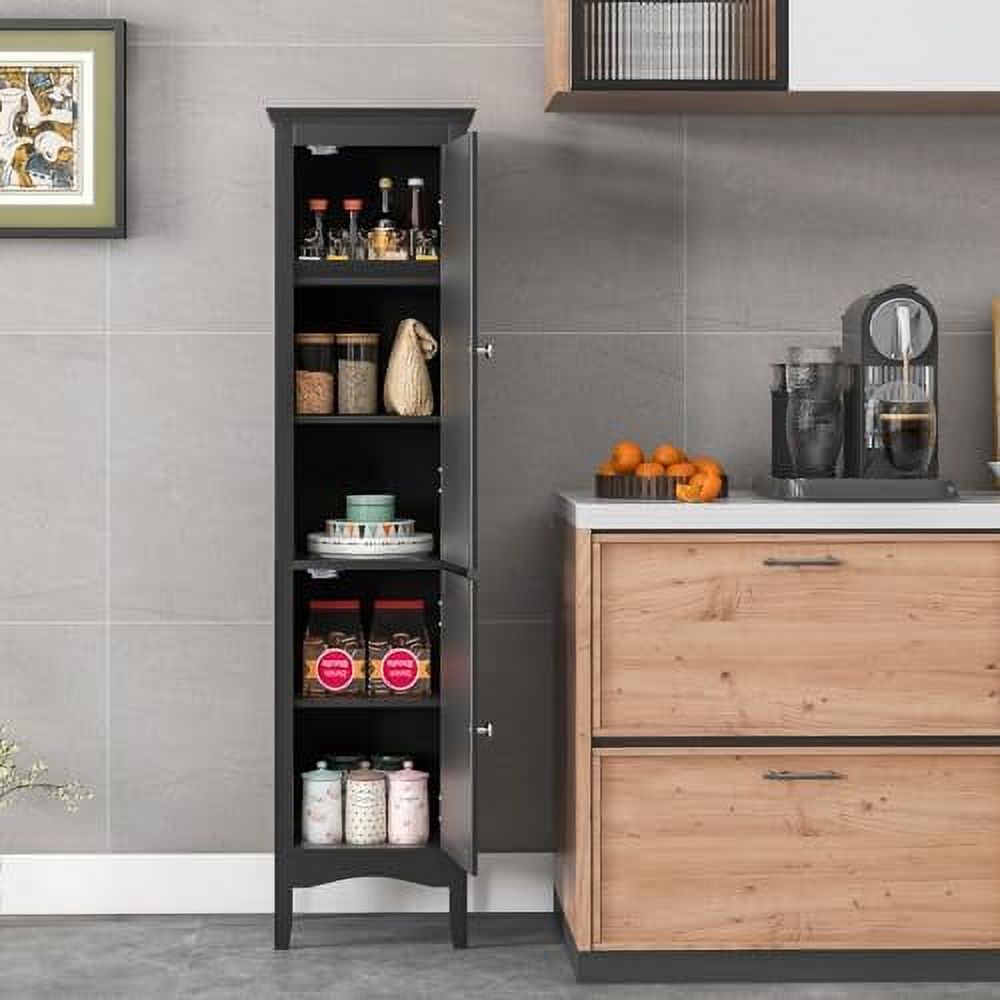 GEROBOOM Bathroom 63" Freestanding Tall Narrow Floor w