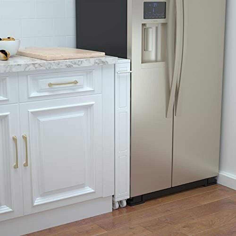 GEROBOOM Compact Space Kitchen Pantry 4Tier Kitchen Removable Cart