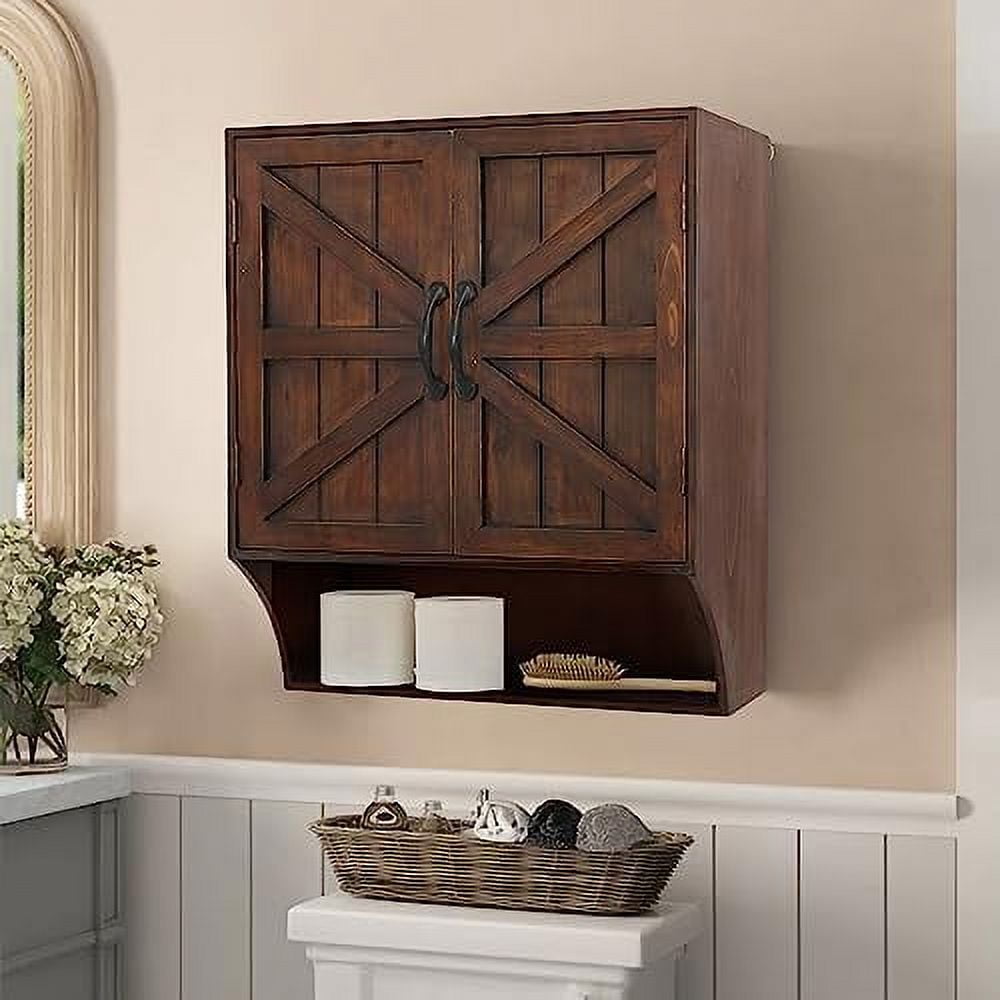 GEROBOOM Farmhouse Wall Mounted Medicine with