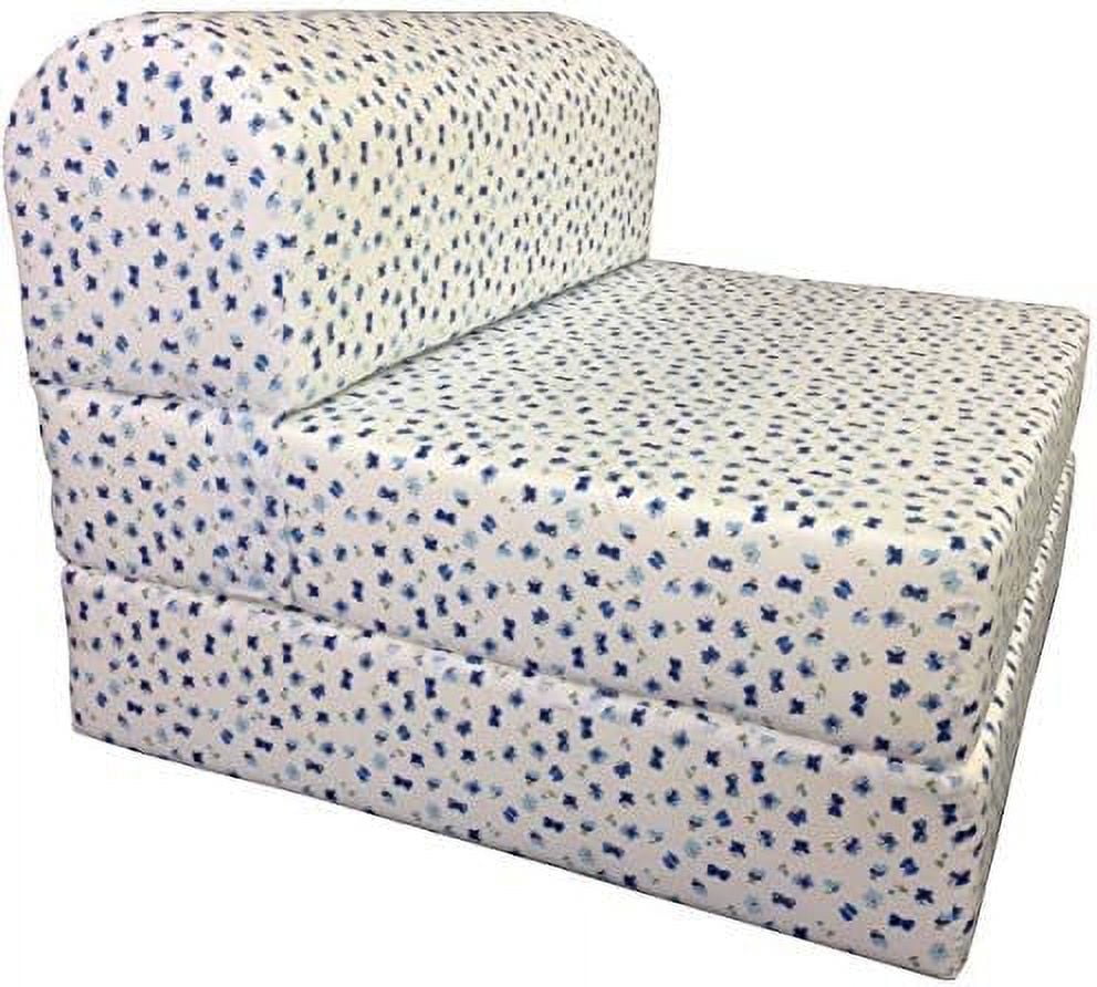 GEROBOOM Futon Multi Colors Stripes Sleeper Chair Folding Foam Bed