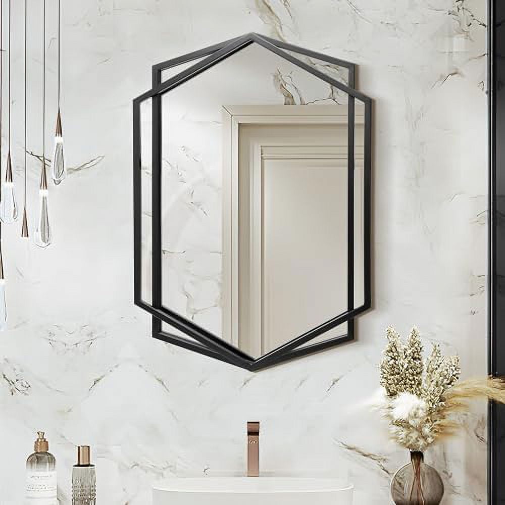GEROBOOM LuxenHome 32" Bathroom Mirrors for Over Sink Large Wall Mirror ...