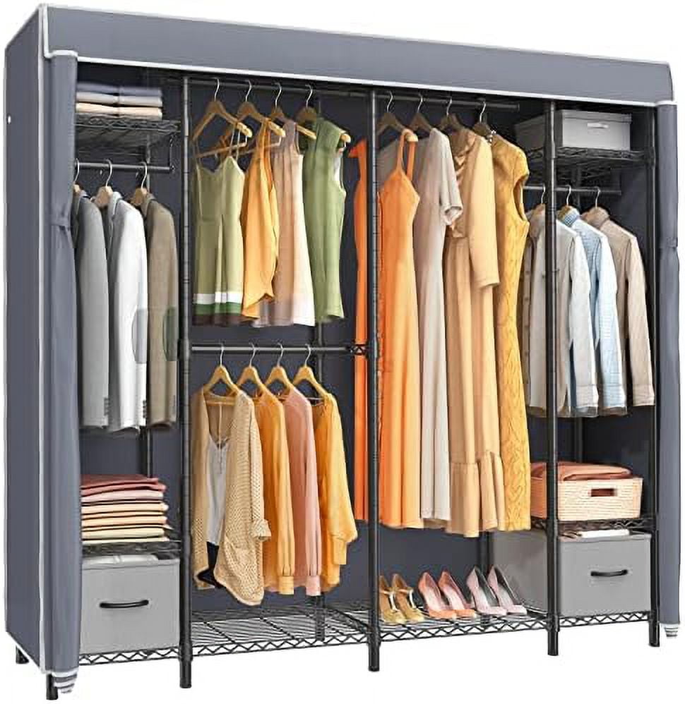 GEROBOOM V40S Clothing Rack for Hanging Clothes Heavy Duty Garment Rack