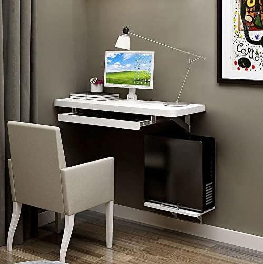 GEROBOOM Wall Mounted Desk Wall Mounted Laptop Computer Table with