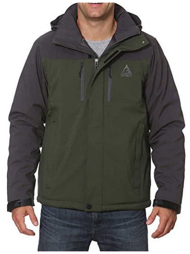 GERRY MEN'S PRO-SPHERE INSULATED JACKET/COAT (Medium, Olive/Slate