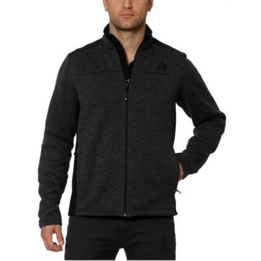 GERRY Men's Mixed Media Knit On the Go Fleece Lined Full-Zip Jacket, Athletic Jacket, Sizes M-XXL