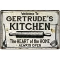 thumbnail image 1 of GERTRUDE'S Kitchen Farmhouse Sign 8 x 12 Matte Finish Metal 108120033210, 1 of 1
