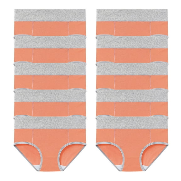 GERsome 10 Pack Women's Underwear Cotton High Waisted Soft Briefs Breathable Panties M-5XL