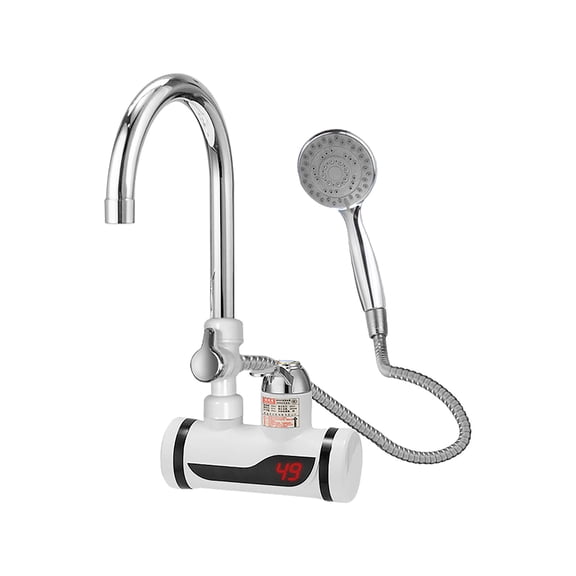 GERsome 110V Hot Water Heater Faucet Instant Tankless Water Heater Electric Kitchen Bathroom Fast Heating Tap Water Faucet with LED Digital Display