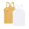 thumbnail image 1 of GERsome 2 Pack Girls' Tank Tops Soft Undershirts Summer Sleeveless Tank Tops Round Neck Cotton Camisole for Toddler Girls, Sizes 12-13 Years, 1 of 7