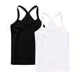 thumbnail image 1 of GERsome 2 Pack Girls' Tank Tops Soft Undershirts Summer Sleeveless Tank Tops Round Neck Cotton Camisole for Toddler Girls, Sizes 3-4 Years, 1 of 7