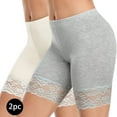 thumbnail image 1 of GERsome 2 Pack Women's Cotton Underwear Boxer Shorts Anti Chafing Bike Shorts Boyshorts Panties S-2XL, 1 of 3