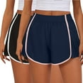 thumbnail image 1 of GERsome 2 Pack Women's Yoga Sports Shorts Summer Running Athletic Pants Waistband Loose Shorts for Women S-XXL, 1 of 6