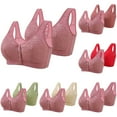 thumbnail image 1 of GERsome 2 Pack Womens Front Closure Bras Post Surgical Bra for Women Full Coverage Wireless Comfort Everyday Bras S-4XL, 1 of 3