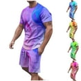 thumbnail image 1 of GERsome 2 Piece Tracksuits Sets for Men Summer Crew Neck Short Sleeve Tops and Shorts Outfits Casual Athletic Gym Loungewear S-5XL, 1 of 8