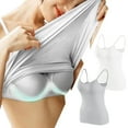 thumbnail image 1 of GERsome 2pcs Womens Tank Tops Spaghetti Strap Camisole with Built in Padded Bra Vest Sleeveless Layer Top 2 Packs, 1 of 5