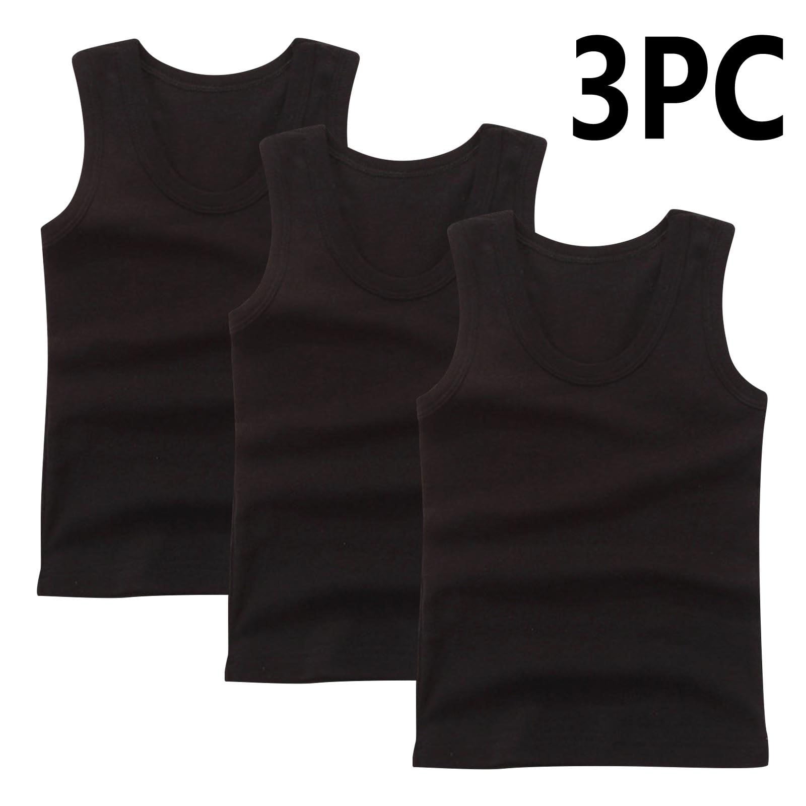 5-Pack Boys' Cotton Tank Tops - Sleeveless Undershirts For Kids 2-10 Years, Racerback Design-779358