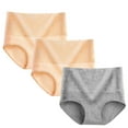 thumbnail image 1 of GERsome 3 Pack Tummy Control Underwear for Women Cotton High Waisted Plus Size Full Coverage Shaping Panties Briefs L-5XL, 1 of 2
