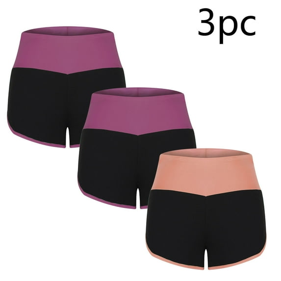 GERsome 3 Pack: Women's Shorts Soft Comfy Workout Pants Breathable Lounge Dolphin Shorts Cycling Hiking Pants for Women S-3XL