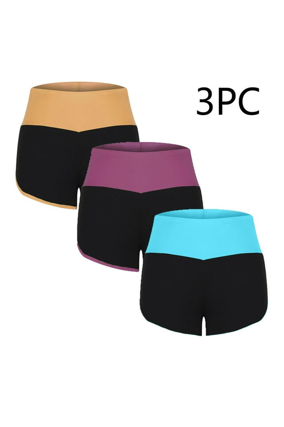 3 Pack: Women's Shorts Soft Comfy Workout Pants Breathable Lounge Dolphin Shorts Cycling Hiking Pants for Women S-3XL