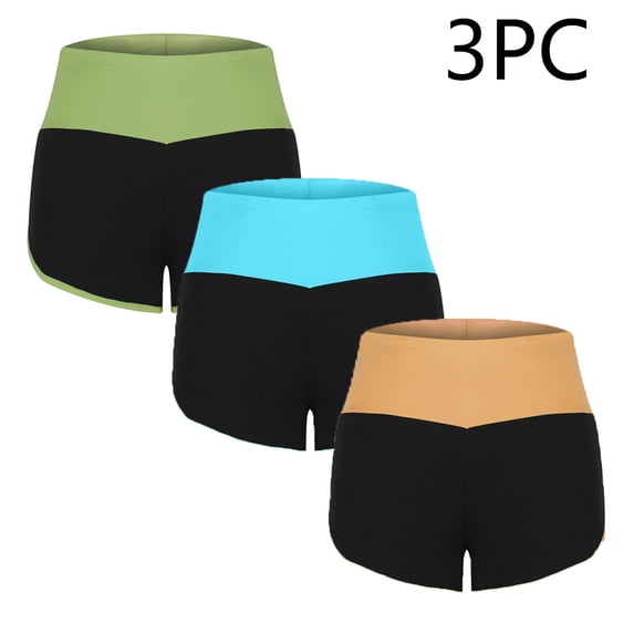 GERsome 3 Pack: Women's Shorts Soft Comfy Workout Pants Breathable Lounge Dolphin Shorts Cycling Hiking Pants for Women S-3XL