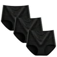 thumbnail image 1 of GERsome 3 Pack Women's Underwear Tummy Control Cotton Postpartum Panties Full Coverage High Waisted Briefs L-5XL, 1 of 2