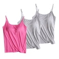 thumbnail image 1 of GERsome 3PCS Camisoles for Women with Built in Bra,Basic Yoga Top Layering Tank Top Padded Bra Undershirt (S-2XL), 1 of 8