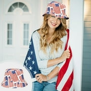 GERsome 4th of July Hats Patriotic USA Liberty July 4th Costume Fun Top Hat for Men Women Unisex Hat, Crazy Hats Adults Fun Themed Party Accessory Hat