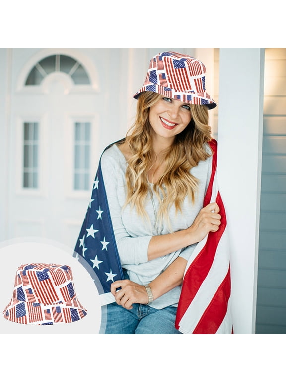 4th of July Hats Patriotic USA Liberty July 4th Costume Fun Top Hat for Men Women Unisex Hat, Crazy Hats Adults Fun Themed Party Accessory Hat